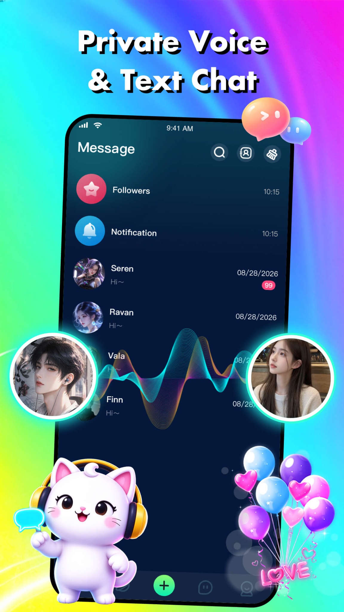 Private Voice and Text Chat